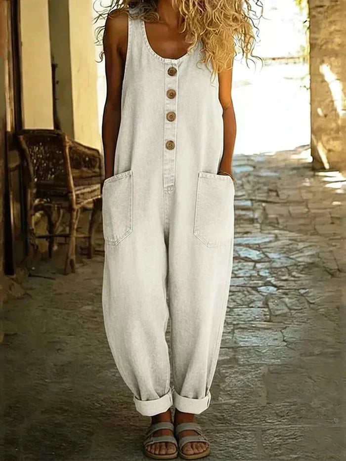 Talena - Salopette décontractée avec lavage vintage