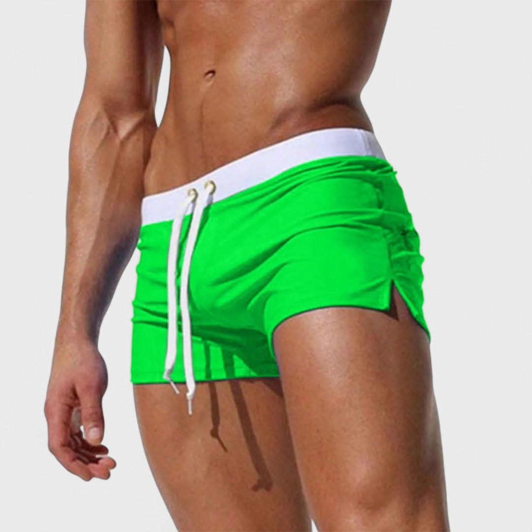 Selvik - Short de bain pour hommes avec cordon de serrage