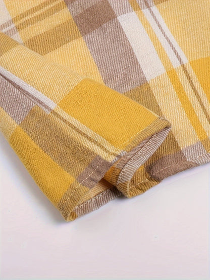 Lillie - Blouse à manches longues à carreaux
