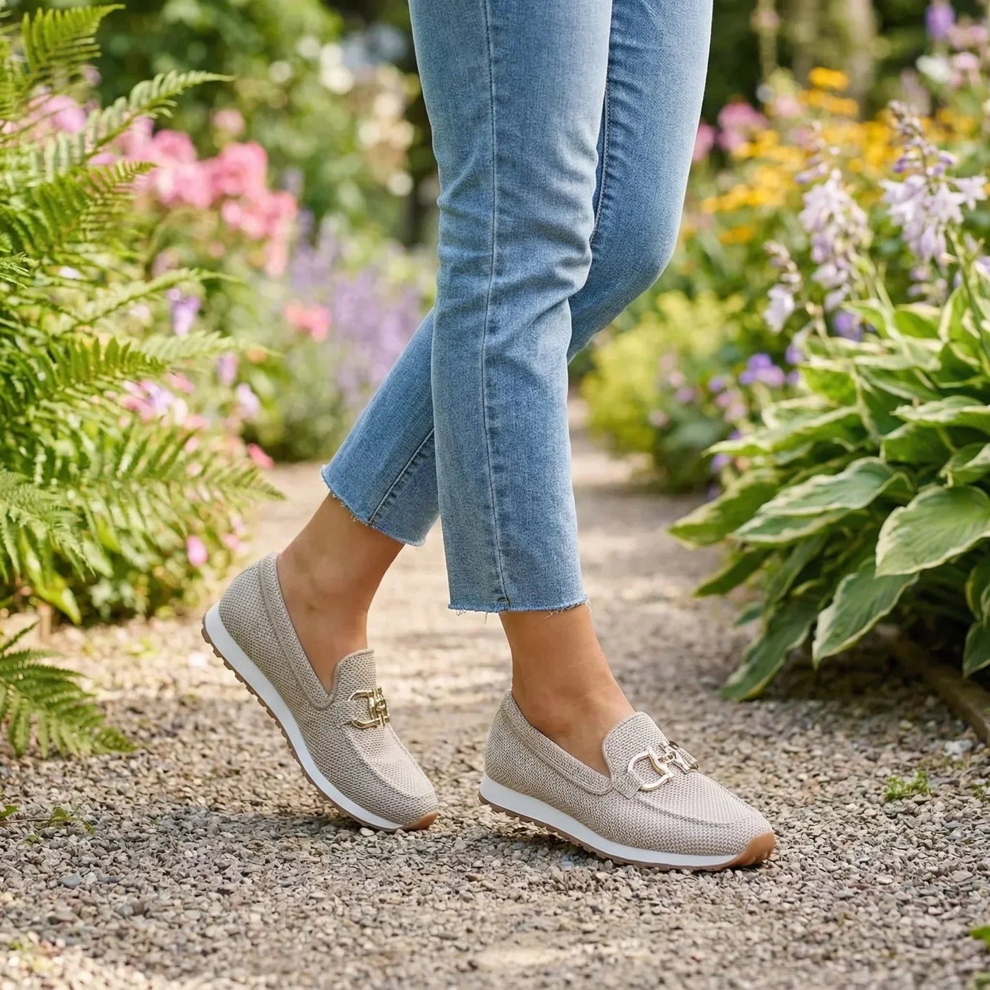 Gladys - Mocassins en Mesh Rembourrés