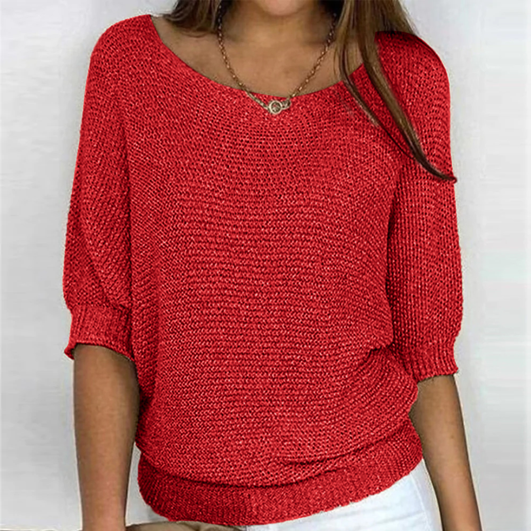 Liviana - Pull en tricot léger à torsades