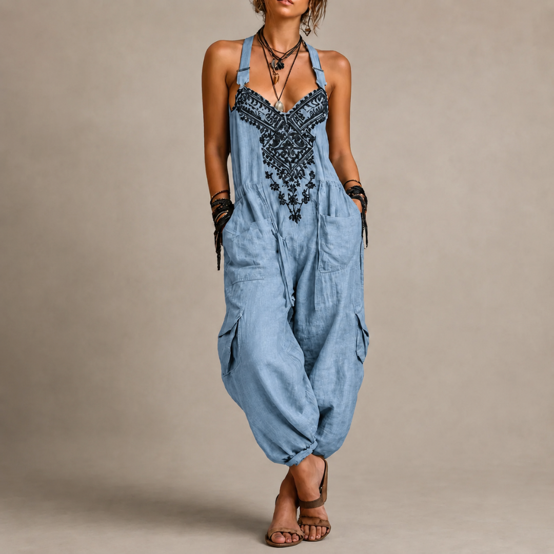 Darla - Combinaison Boho Brodée