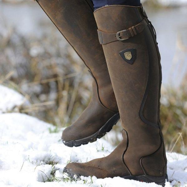 Lavinia - Bottes d'équitation en cuir vegan imperméables