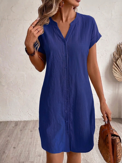 Maribel - Robe chemise en lin