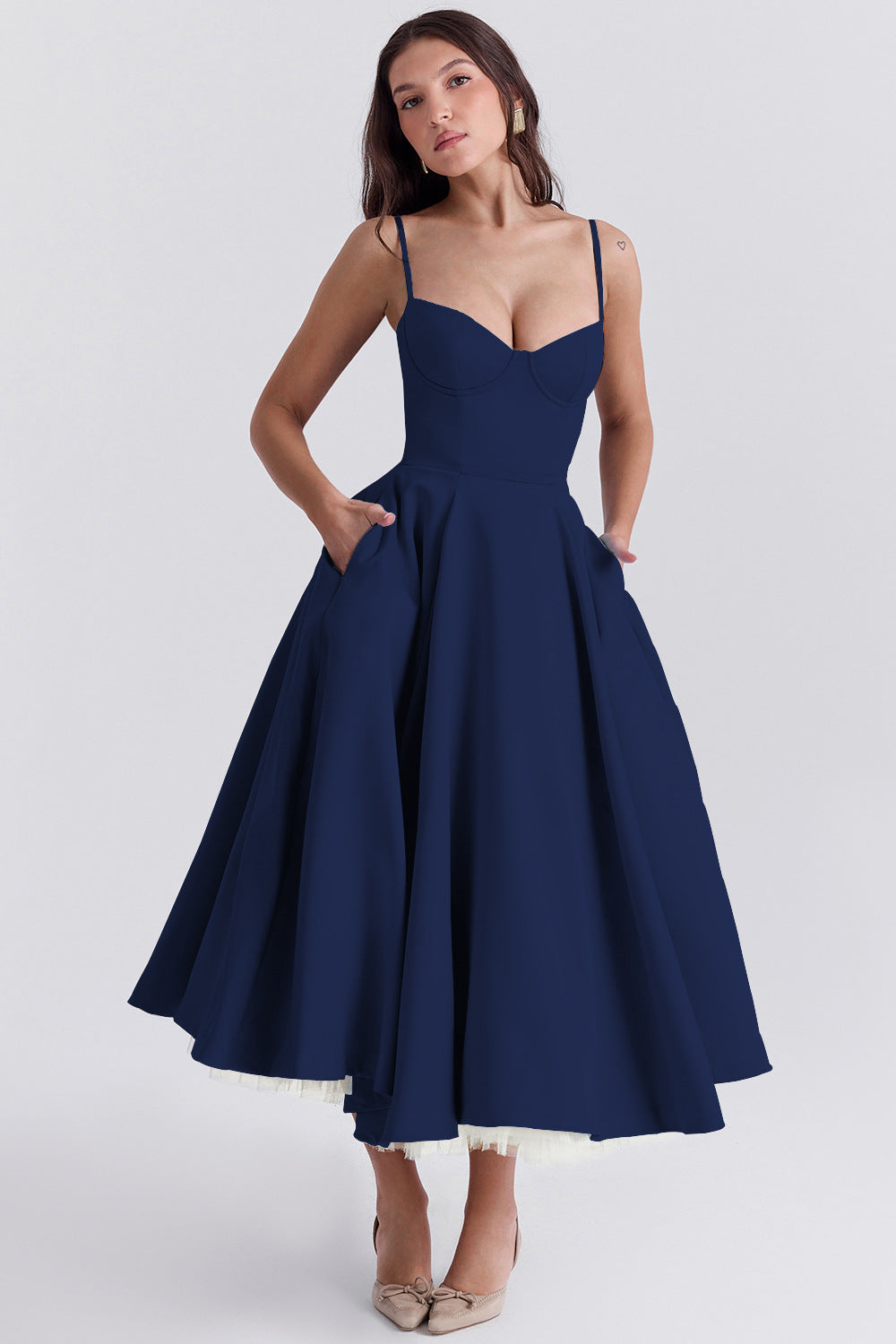 Alenya - Robe Midi Tulle Haute-Basse