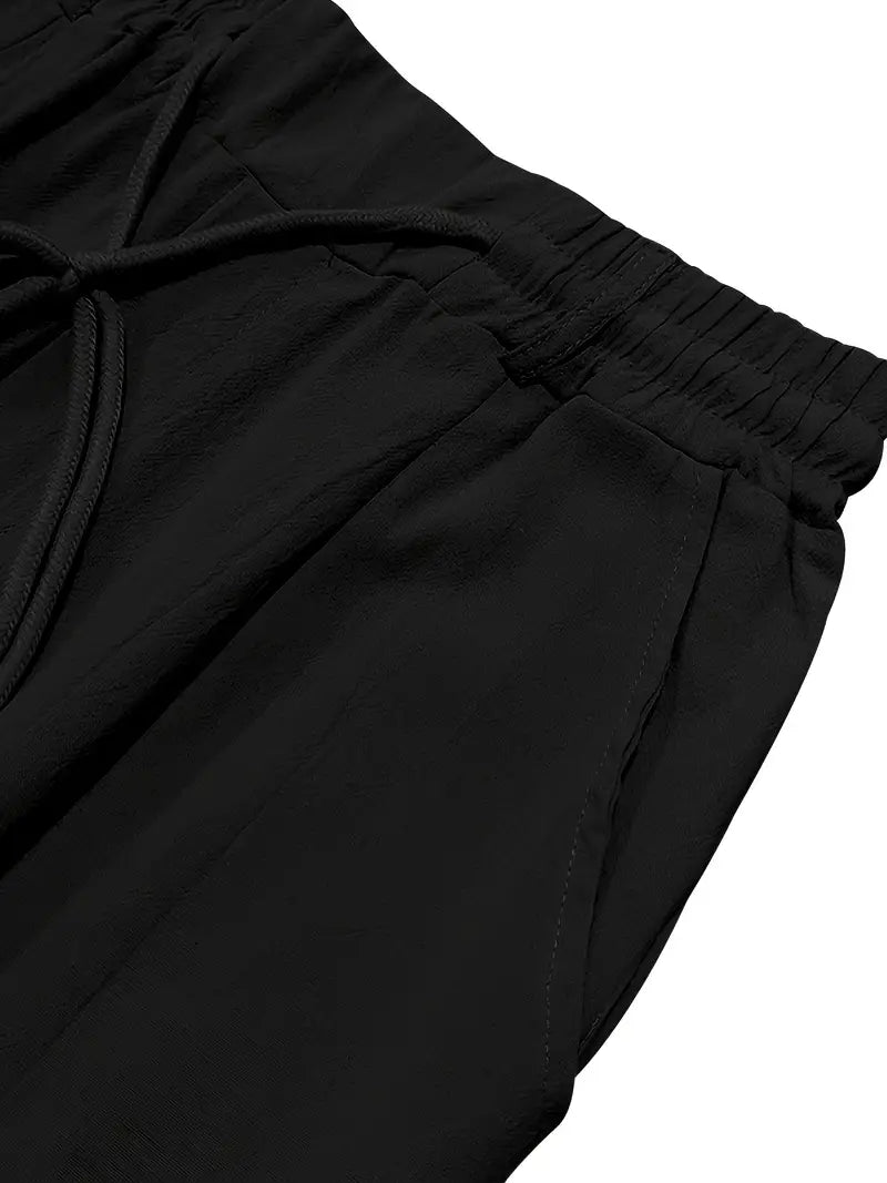 Avenor - Pantalon en lin large avec cordon de serrage
