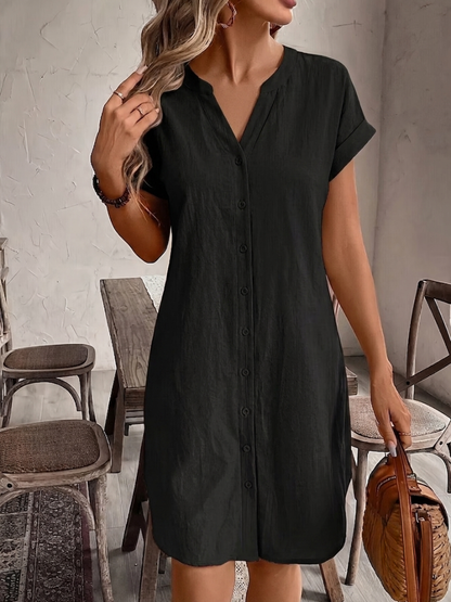 Maribel - Robe chemise en lin