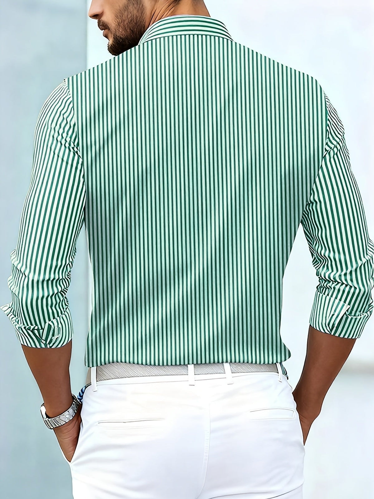 Emerson - Chemise à manches longues avec rayures vintage