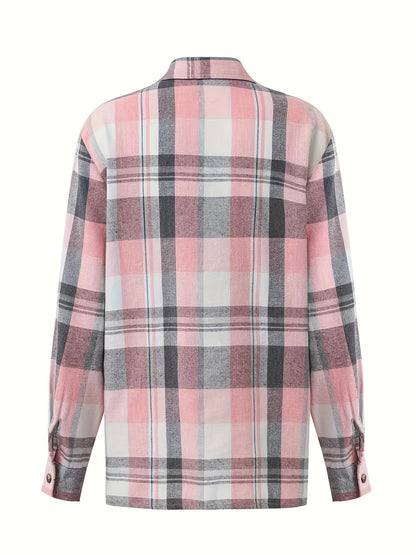 Lillie - Blouse à manches longues à carreaux