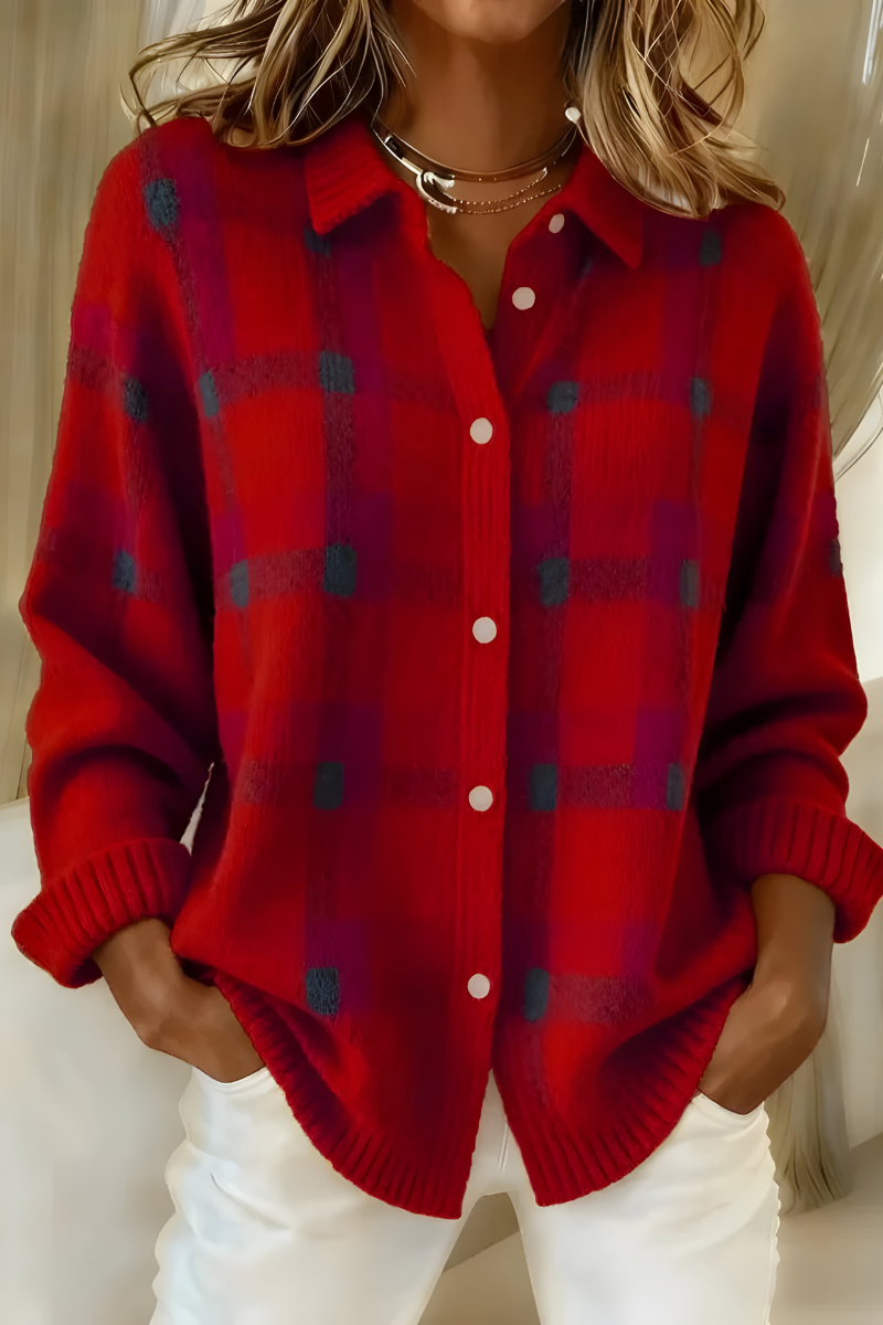 Anna - Gilet à carreaux