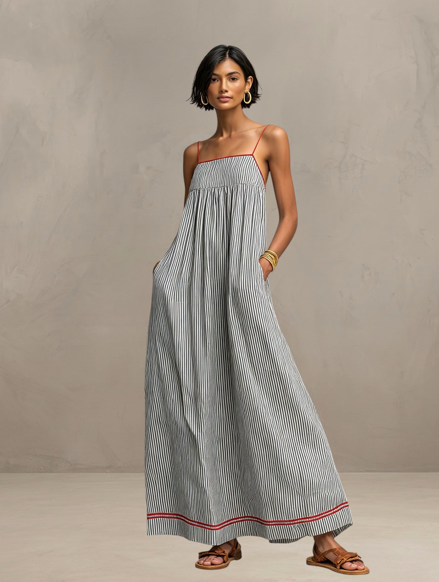 Lidia - Robe maxi d'été légère