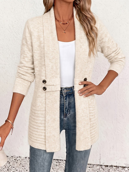 Felecia - Cardigan ceinturé mi-long