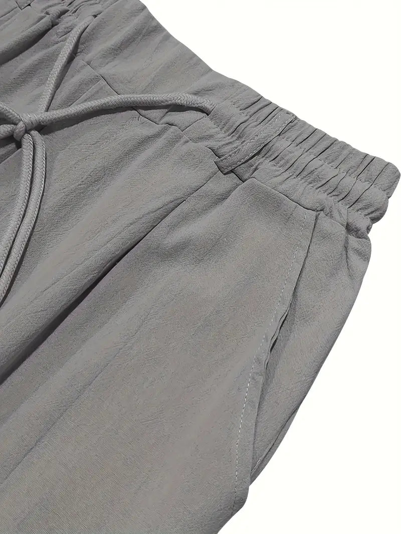 Avenor - Pantalon en lin large avec cordon de serrage