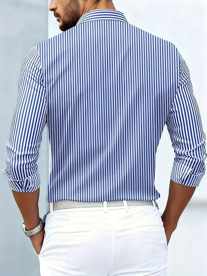 Emerson - Chemise à manches longues avec rayures vintage