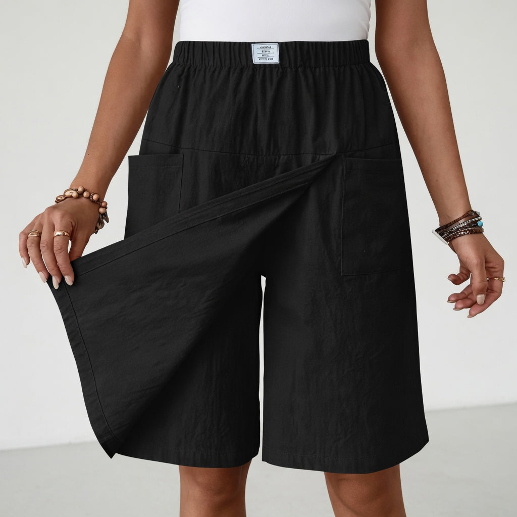 Fiora - Jupe-culotte à effet drapé