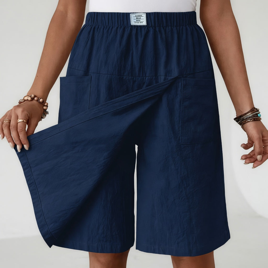 Fiora - Jupe-culotte à effet drapé