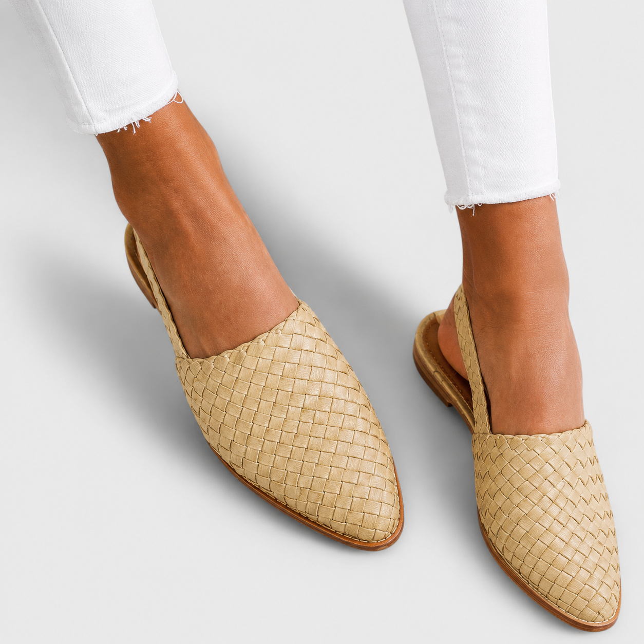 Elma - Mocassins à talon tressé