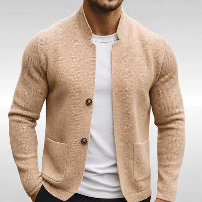 Otto - Blazer en tricot structuré avec col montant