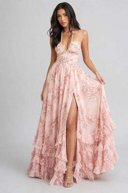 Valeska - Robe Maxi Vintage Florale