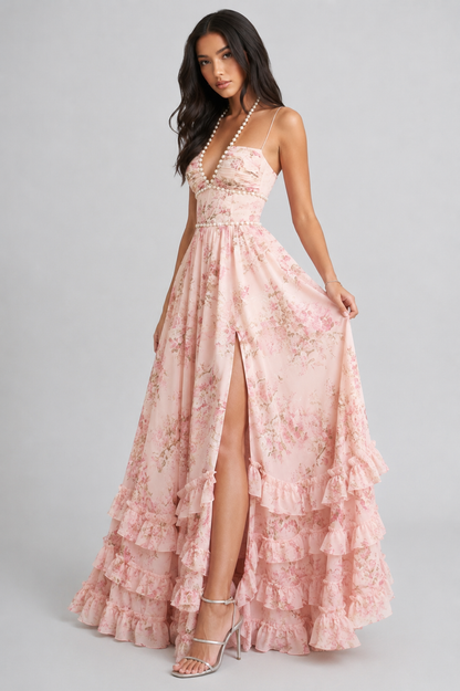 Valeska - Robe Maxi Vintage Florale