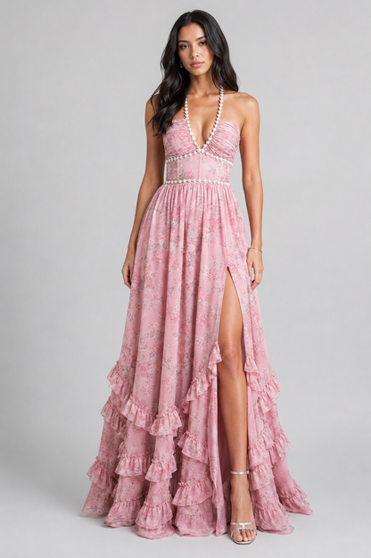 Valeska - Robe Maxi Vintage Florale