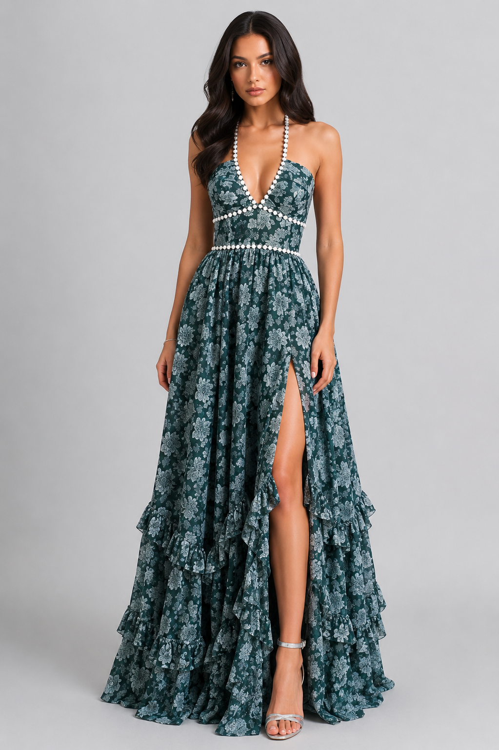 Valeska - Robe Maxi Vintage Florale