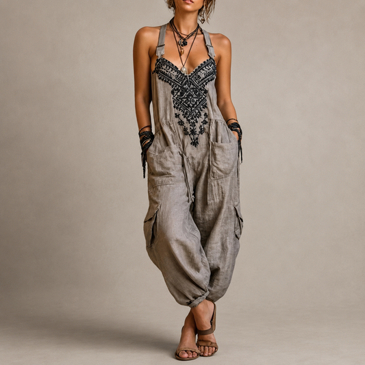 Darla - Combinaison Boho Brodée