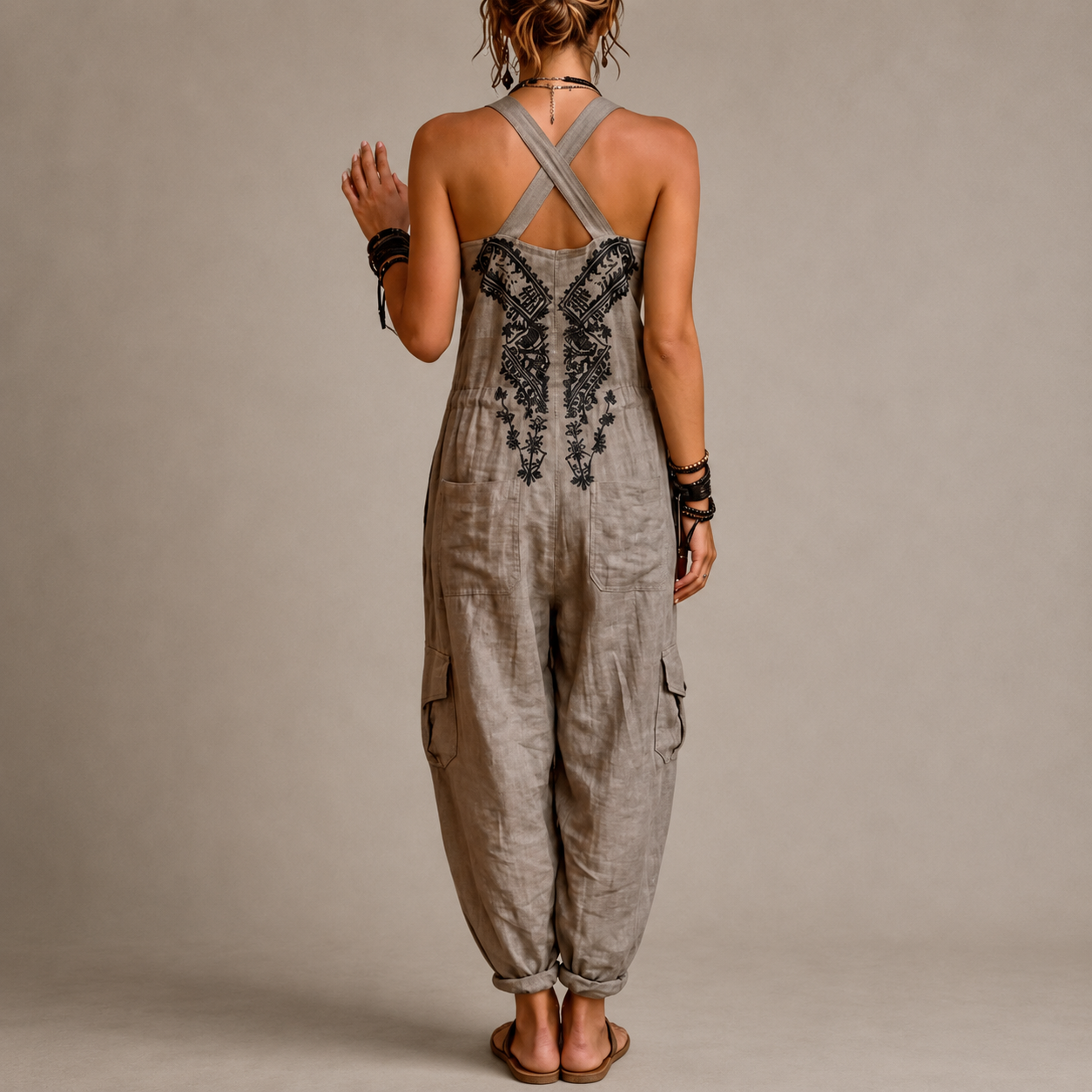 Darla - Combinaison Boho Brodée