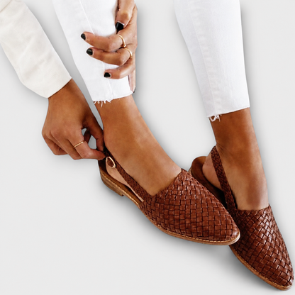 Elma - Mocassins à talon tressé
