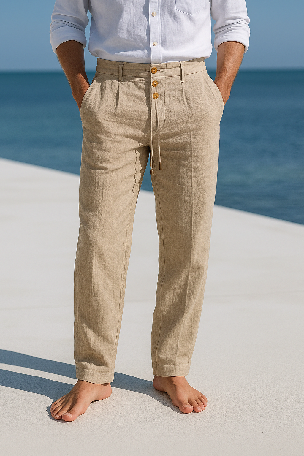 Matteo - Pantalon léger en lin