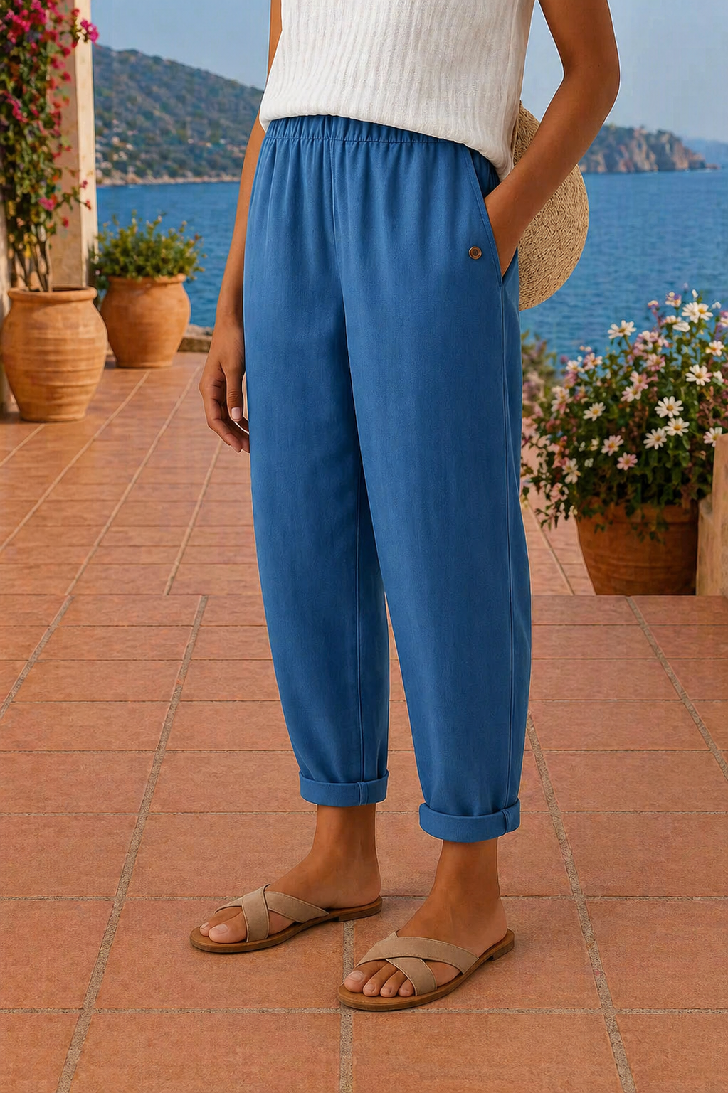 Delores - Pantalon en lin ample