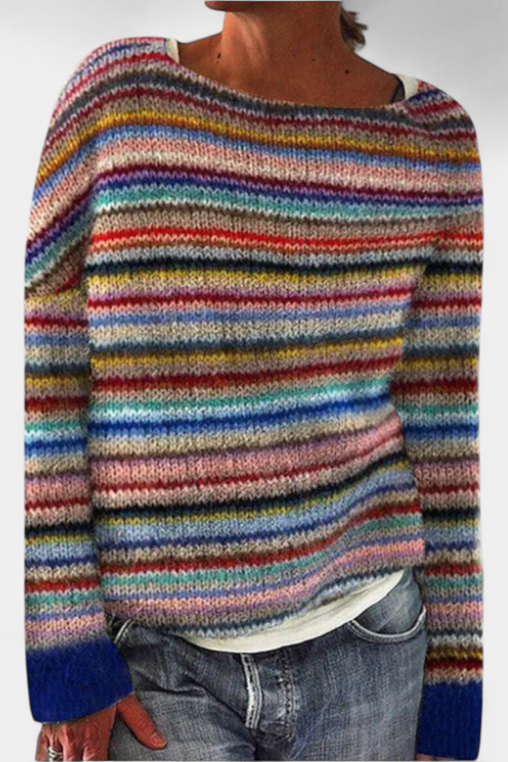 Ivalo - Pull en tricot norvégien à coupe décontractée