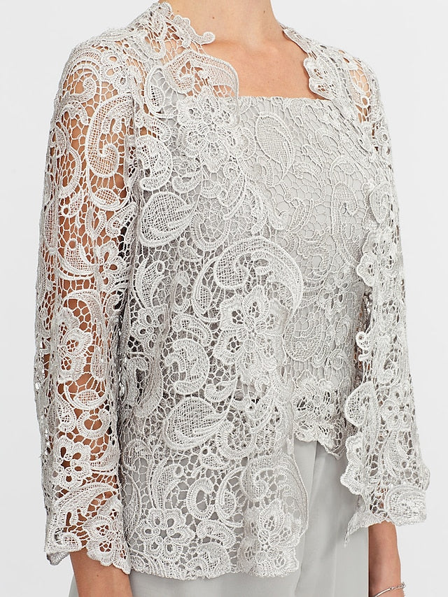 Aurette - Ensemble Pantalon en Chiffon