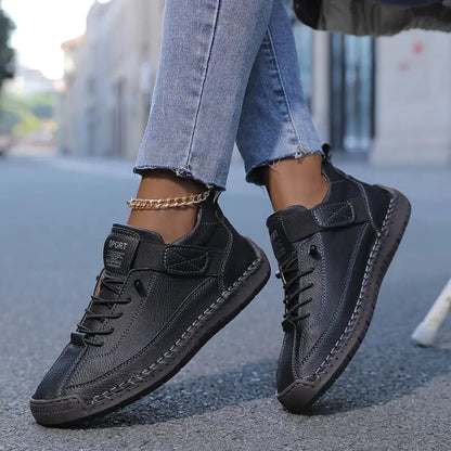 Emiline - Baskets Slip-On en Cuir pour Femmes