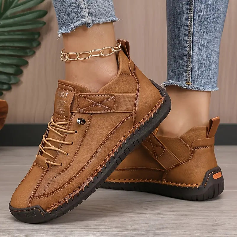 Emiline - Baskets Slip-On en Cuir pour Femmes