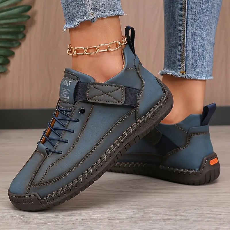 Emiline - Baskets Slip-On en Cuir pour Femmes
