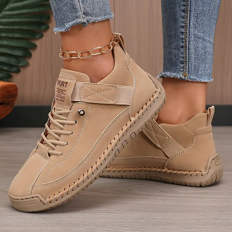 Emiline - Baskets Slip-On en Cuir pour Femmes