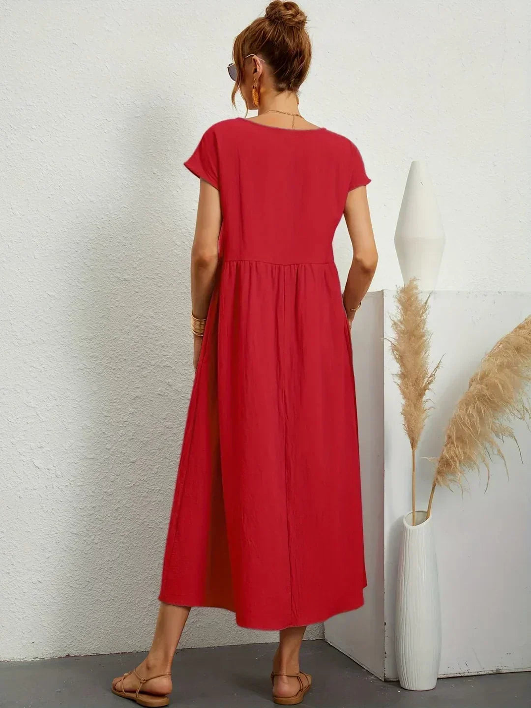 Glenna - Robe midi fluide
