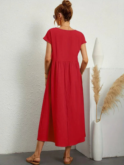 Glenna - Robe midi fluide