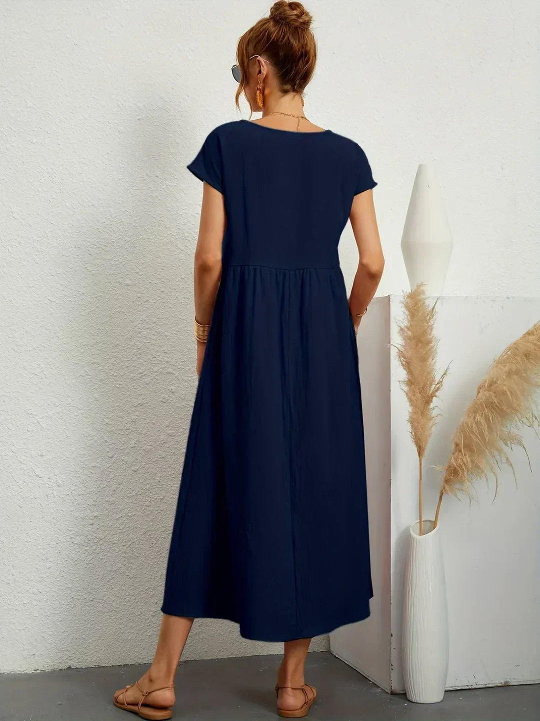 Glenna - Robe midi fluide