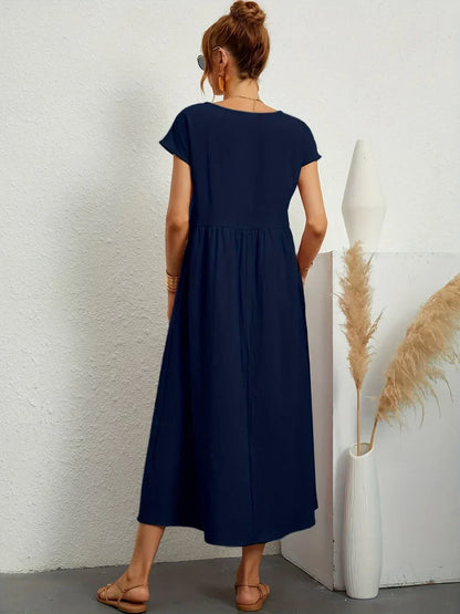 Glenna - Robe midi fluide