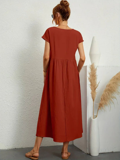 Glenna - Robe midi fluide
