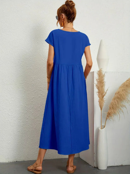 Glenna - Robe midi fluide