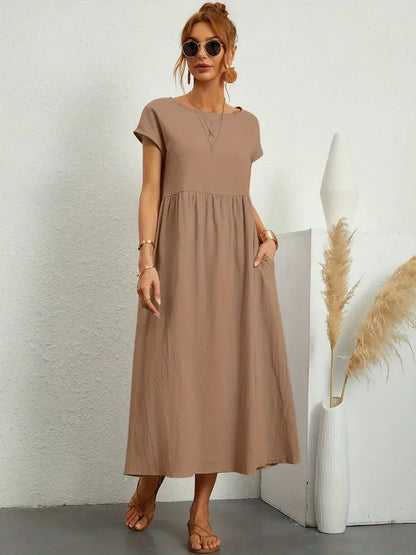 Glenna - Robe midi fluide
