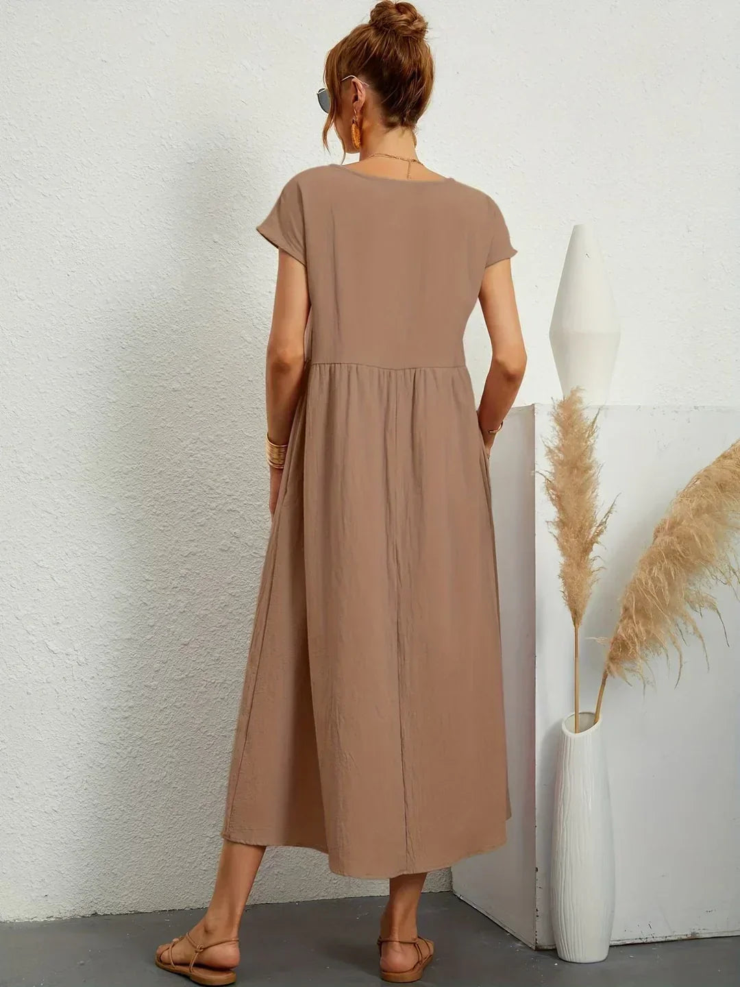 Glenna - Robe midi fluide