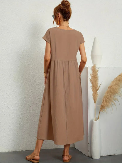 Glenna - Robe midi fluide