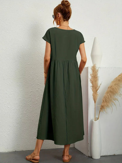 Glenna - Robe midi fluide