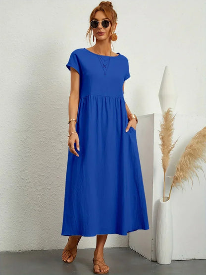 Glenna - Robe midi fluide