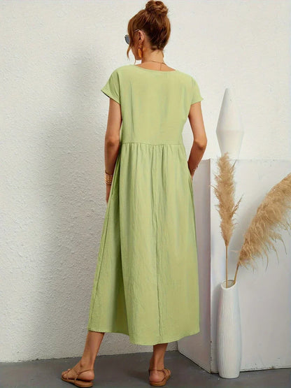 Glenna - Robe midi fluide
