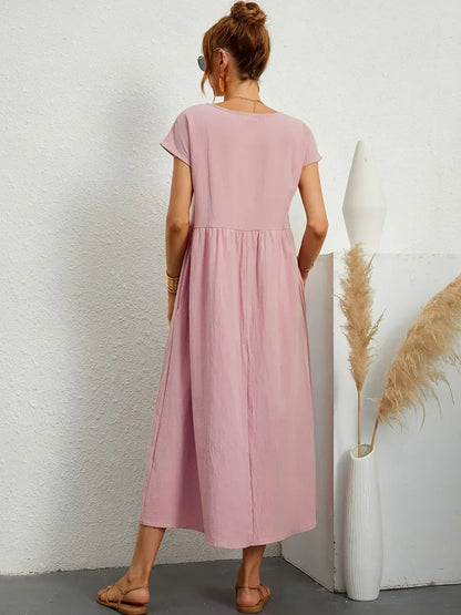 Glenna - Robe midi fluide